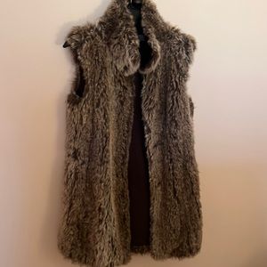 Faux fur vest